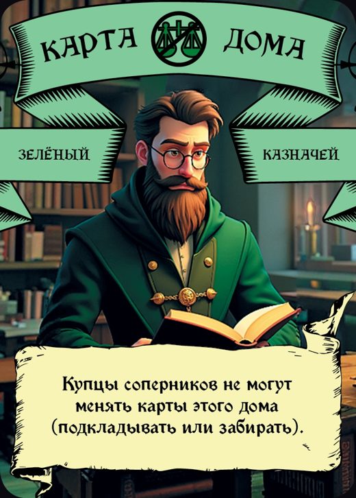 Казначей — Зелёный